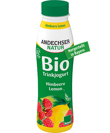 ANDECHSER NATUR Bio-Trinkjogurt Himbeere-Lemon 0,1 % Fett 330 g