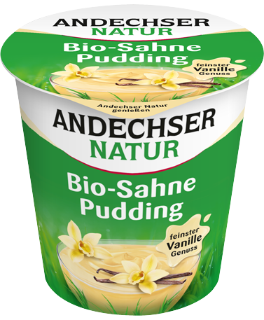 ANDECHSER NATUR Organic cream pudding vanilla 10% 150g