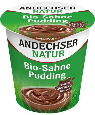 ANDECHSER NATUR Organic cream pudding chocolate 10% 150g