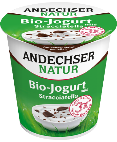 ANDECHSER NATUR Mild organic yogurt stracciatella 3.7% 150g