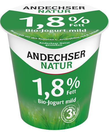ANDECHSER NATUR Mild organic yogurt fit 1,8% fat 150g