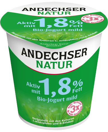 ANDECHSER NATUR Mild organic yogurt fit 1,8 % fat 150g