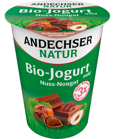 ANDECHSER NATUR mild organic yogurt hazelnut nougat 3,7 %