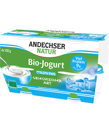 griechischer Natur Andechser | Bio-Jogurt Fett 0,2% 4x100g Art