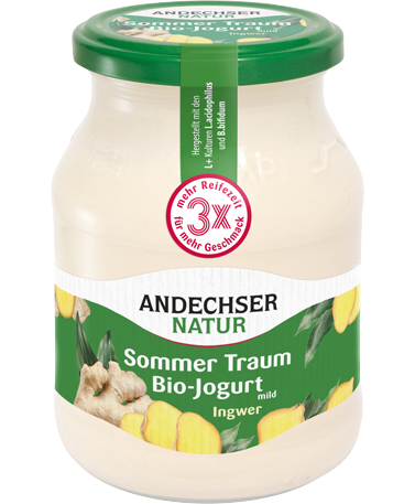 ANDECHSER NATUR Mild organic yogurt ginger 3.7 % 500g
