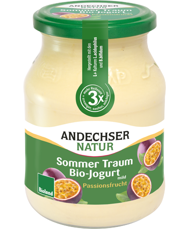Bio-Jogurt mild Passionsfrucht 3,8% Fett 500 g