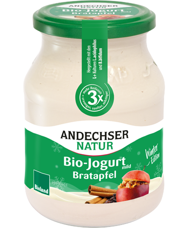 ANDECHSER NATUR Bio-Jogurt mild Bratapfel 500g