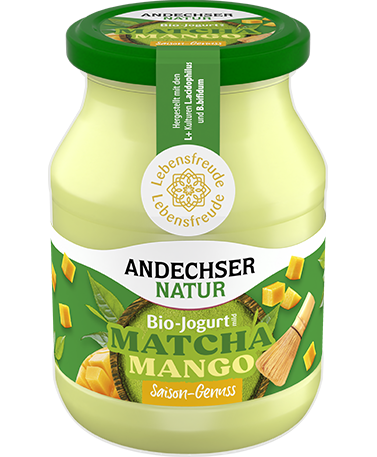 Bio-Jogurt mild Matcha-Mango 3,8% Fett 500g