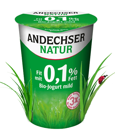 ANDECHSER NATUR Bio Fettarmer Jogurt mild 0,1% Fett 500g Becher