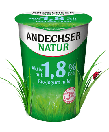 ANDECHSER NATUR Bio Fettarmer Jogurt mild 1,8% Fett 500g Becher