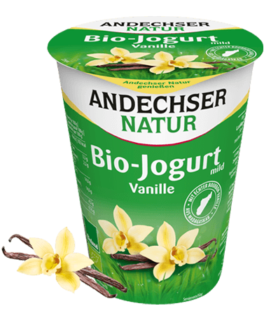 ANDECHSER NATUR Mild organic yogurt vanilla 3.8 % 400g