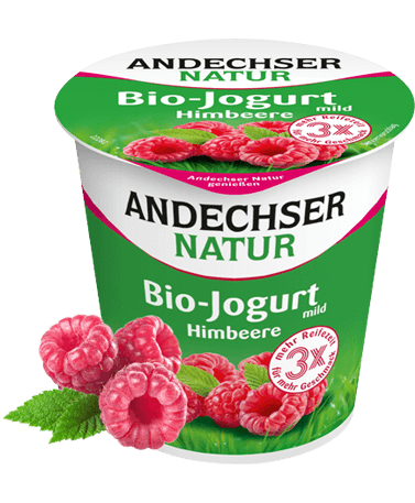 ANDECHSER NATUR Bio Jogurt mild mit Himbeere 3,8 % 150g