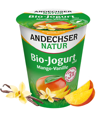 ANDECHSER NATUR Bio Jogurt mild Mango-Vanille 3,8 % 400g