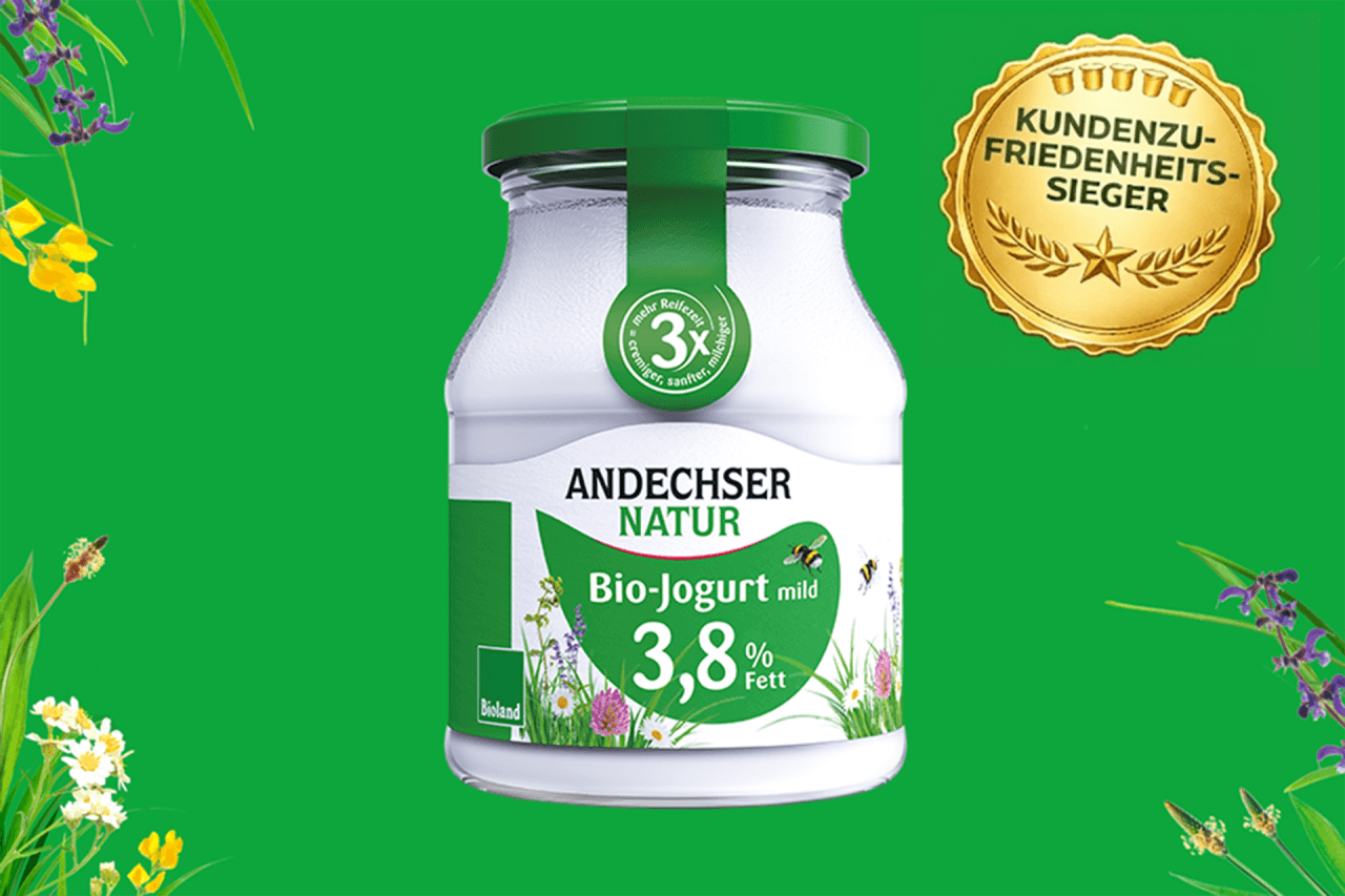 Kundenzufriedenheit ANDECHSER NATUR auf Platz 1 