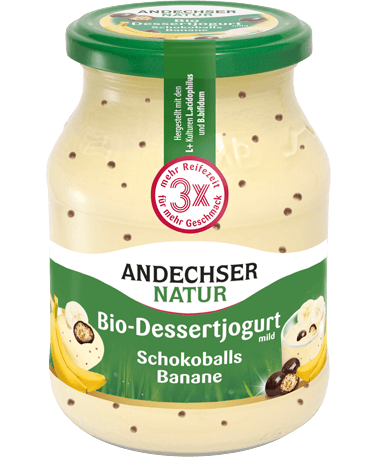 Bio Dessertjogurt Schokoballs Banane