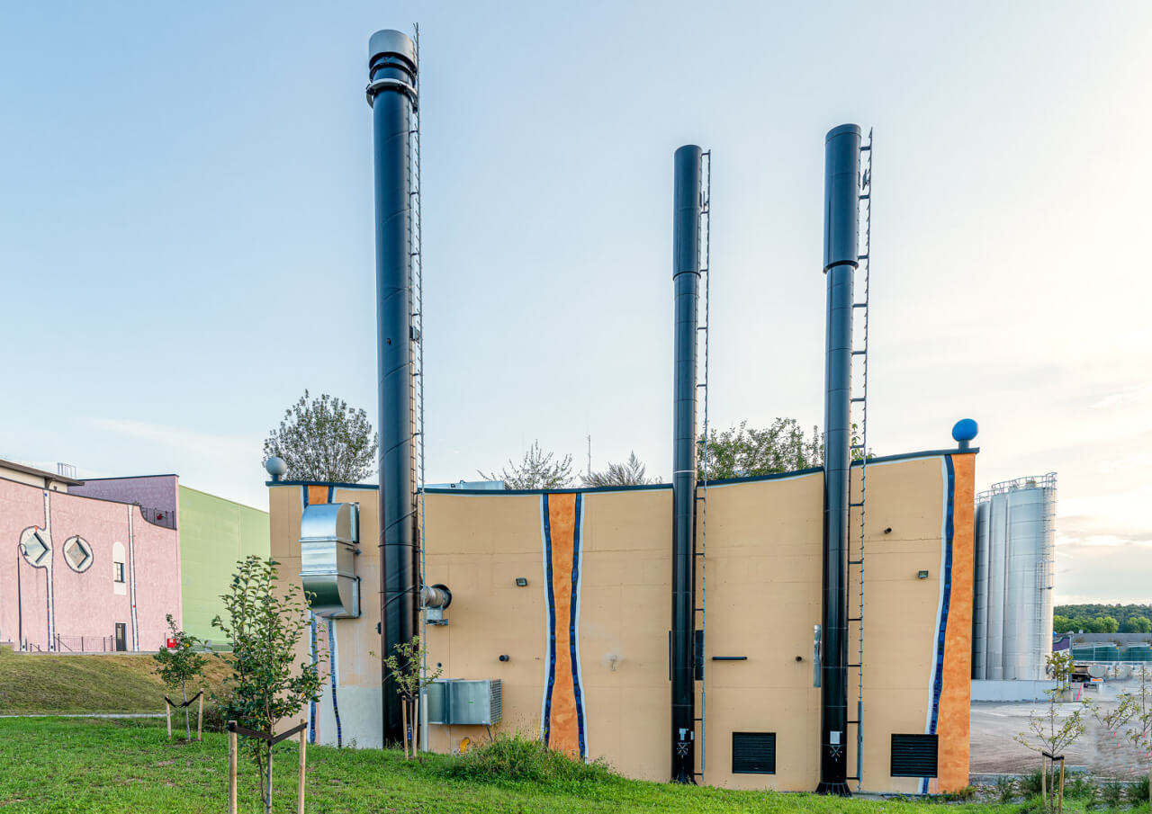 Die Energiezentrale der Andechser Molkerei