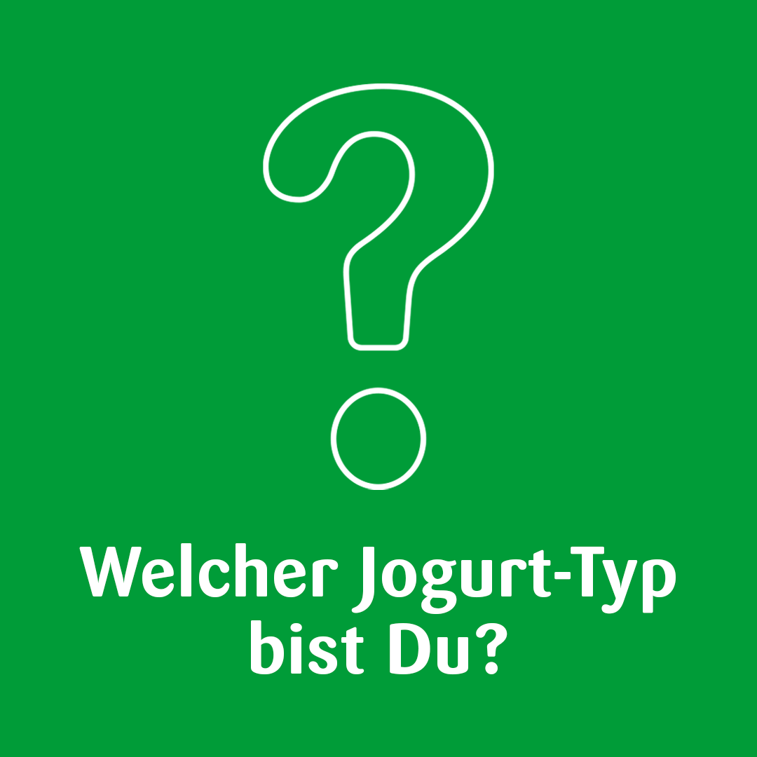 Quiz "Welcher Jogurt Typ bist Du?" 