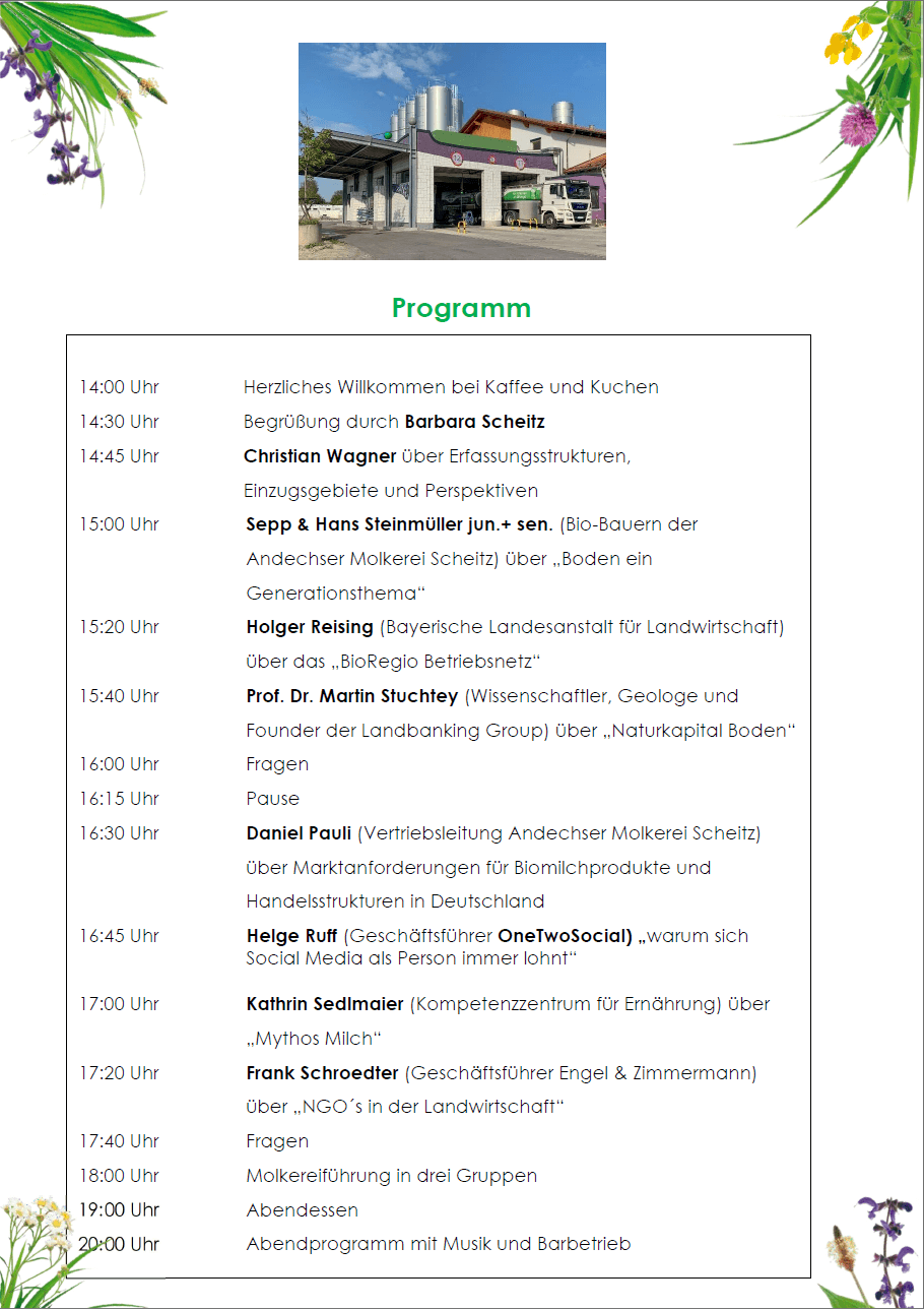 Jungbauerntag Programm