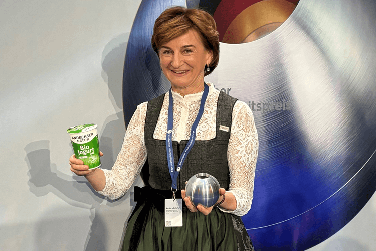 Frau Barbara Scheitz von ANDECHSER NATUR beim Deutschen Nachhaltigkeitspreis 2025