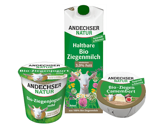 Ziegenmilchprodukte aus der Andechser Molkerei Scheitz GmbH